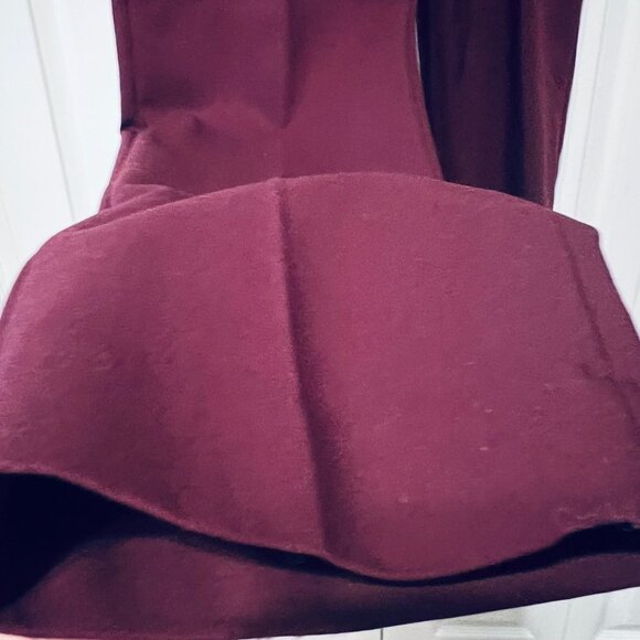 Chaus New York-Women's Size 8 Stretch Burgundy/Gold Ankle Pants-Casual-Comfy - Picture 9 of 15